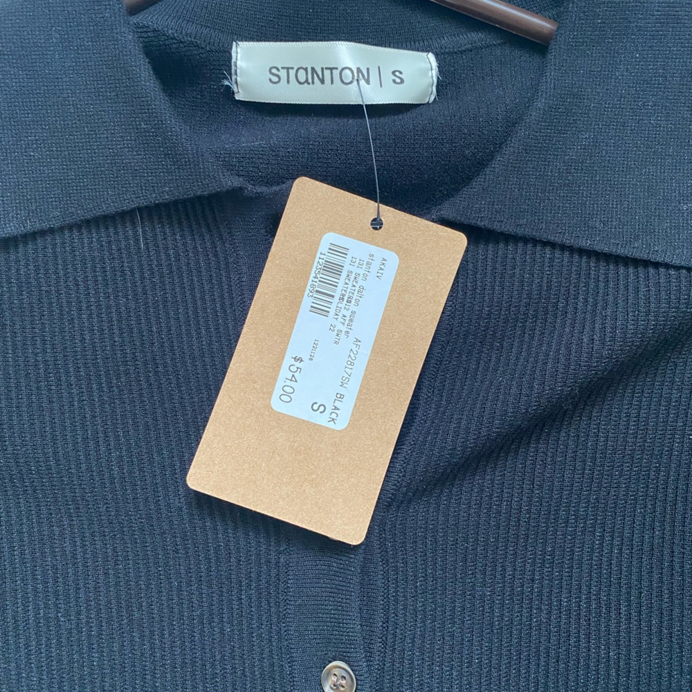 Black Stanton Long Sleeve Shirt